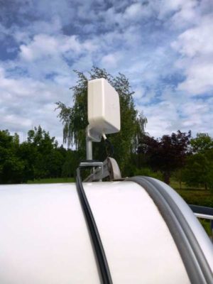 Fixation magnétique pour antenne de caravane LTE